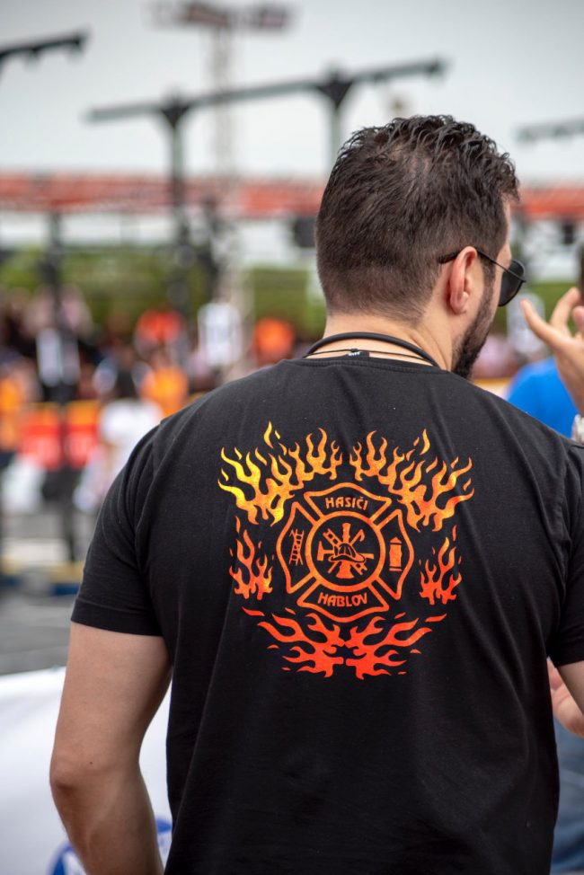 Obrázek potisku trička dobrovolných hasičů