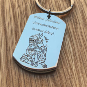 přívěsek gravírovaný laserem