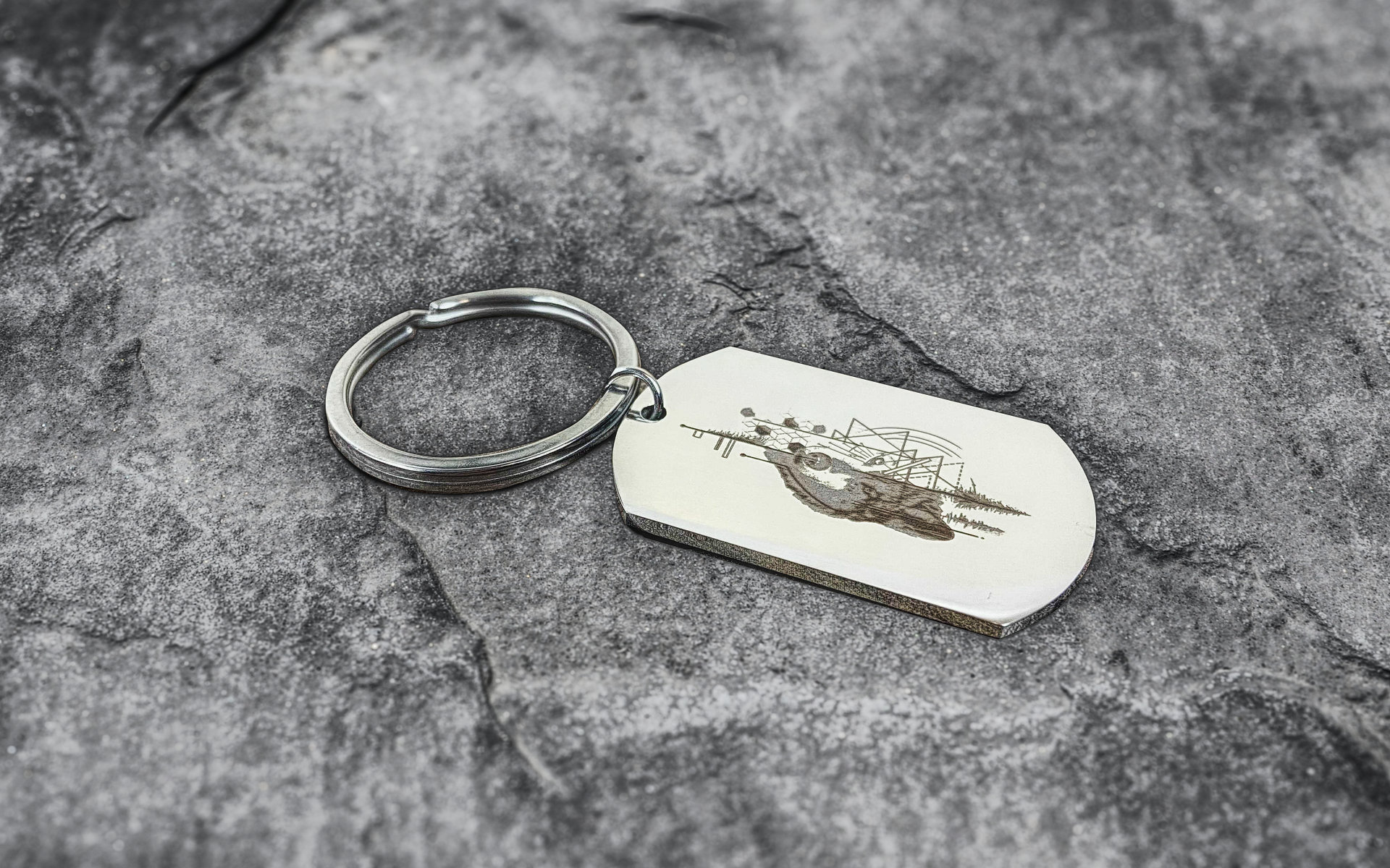 Přívěsek - vojenská známka s vlastním gravírováním 3 Obrázek laserového gravírování do přívesku