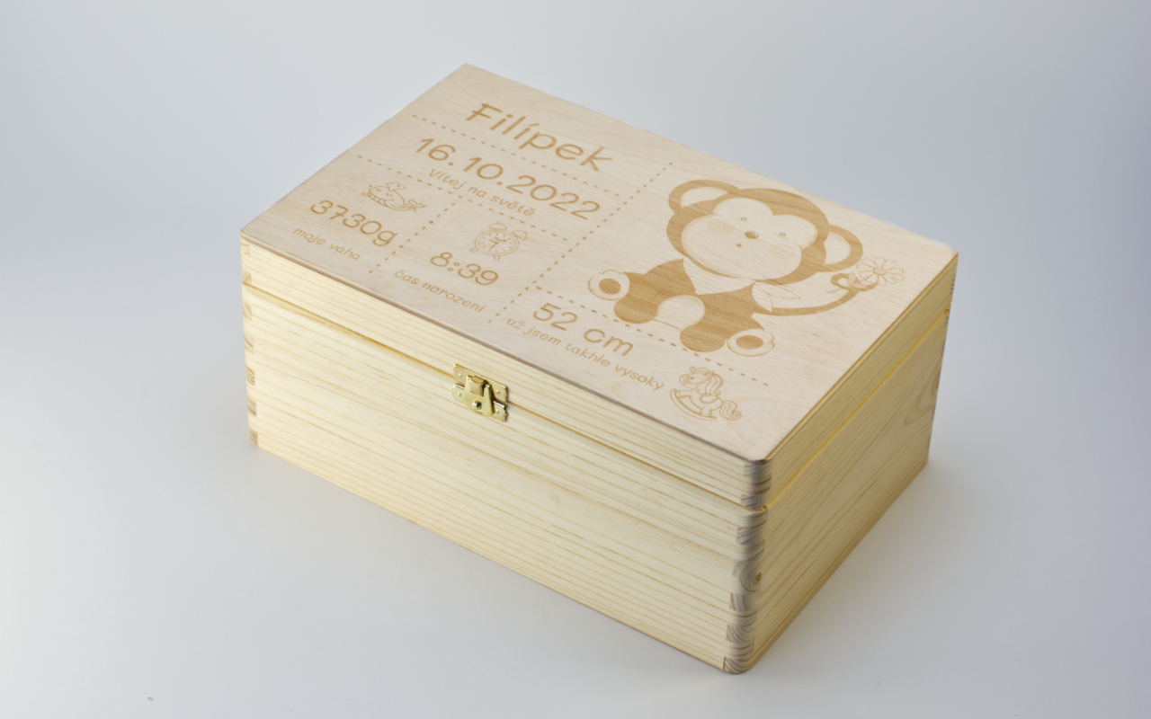 Baby box vzpomínková krabice na míru 1 Obrázek galerie box gravirovani