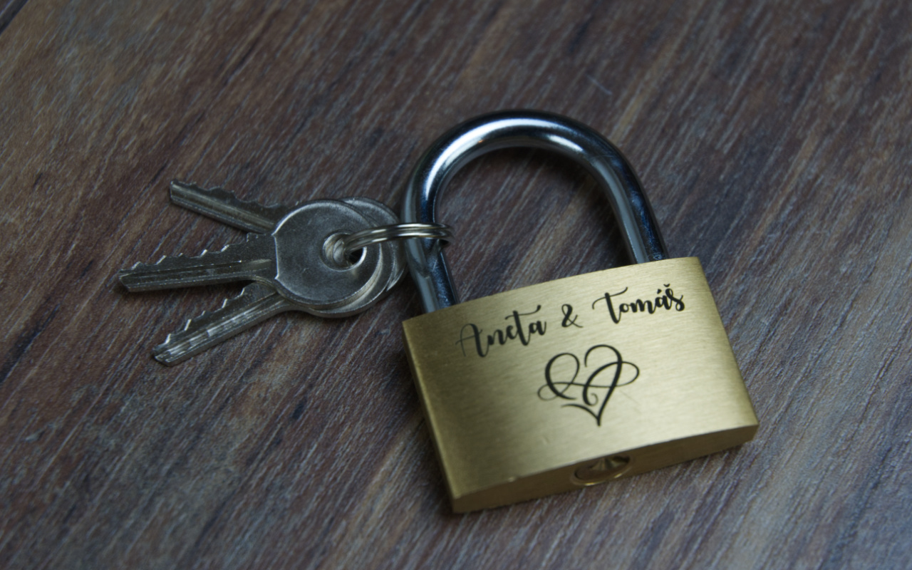 Obrázek zamek srdce