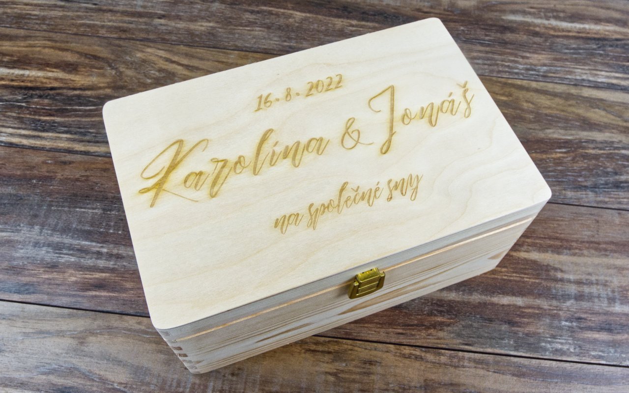 Obrázek svatba box gravirovani