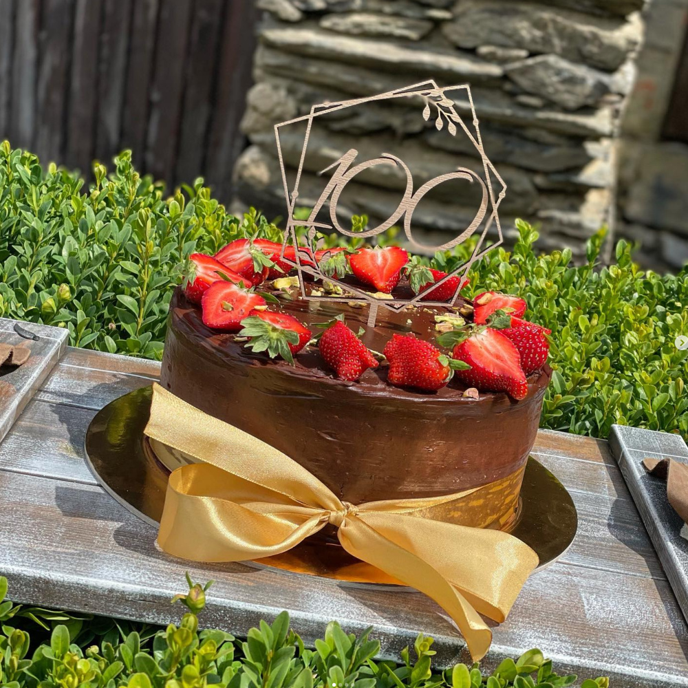 Zápich do dortu na míru - hranatý rámeček 1 zápich do dortu