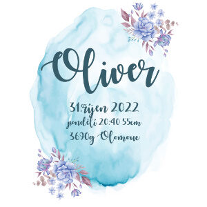 obraz k narození miminka chlapeček