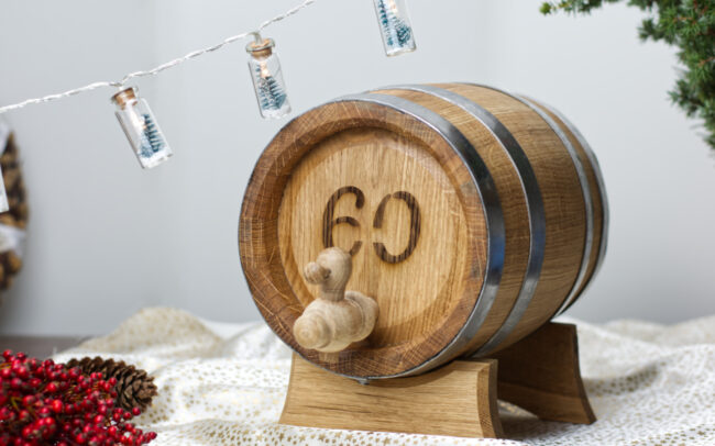 soudek-3l dubový soudek s gravírováním