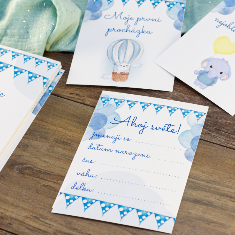 Milníkové kartičky - chlapeček - Image 2