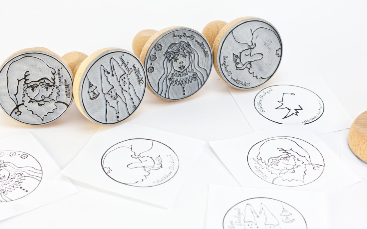 Dřevěné razítko 2 Obrázek galerie razitka 2