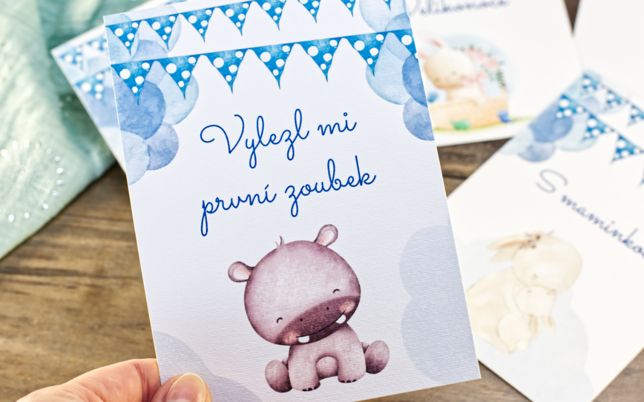 Milníkové kartičky - chlapeček 6 Obrázek milnikove karticky kluk2