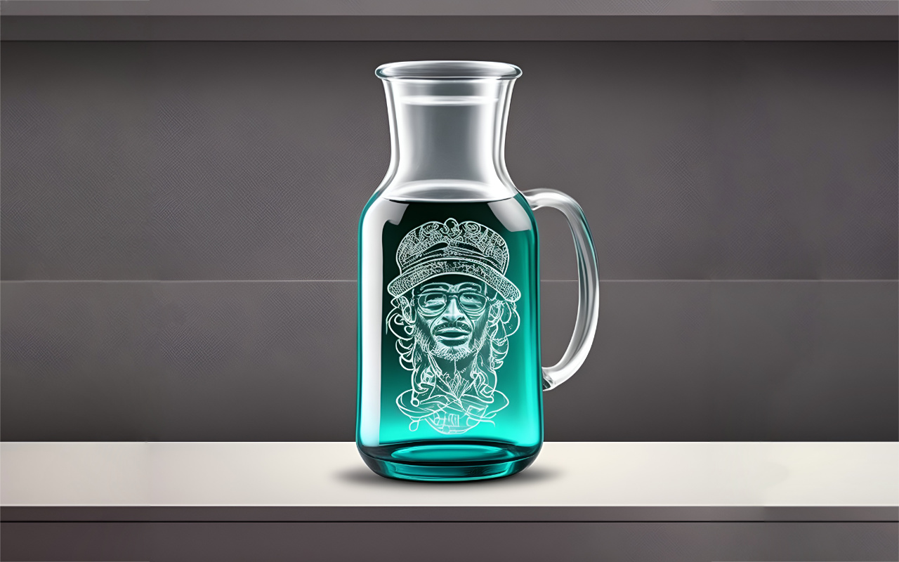 Obrázek sklenena flaska nahled