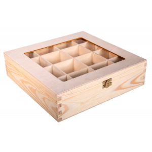 Dřevěný box s přihrádkami - s gravírováním na míru