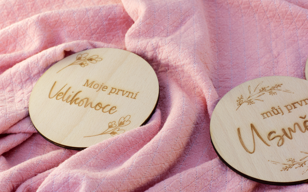 Dřevěné milníkové kartičky 3 Obrázek galerie milnikove karticky3