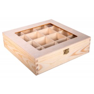 Dřevěný box s přihrádkami - s gravírováním na míru