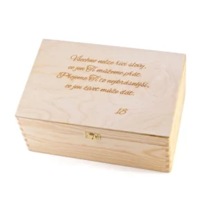 Připomínkový box s věnováním na míru