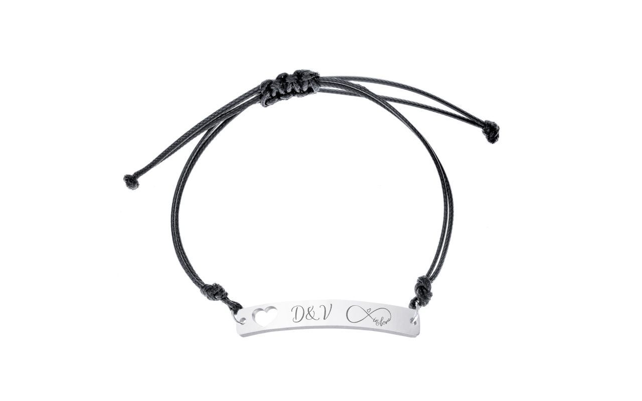 Obrázek galerie textil naramek cerna