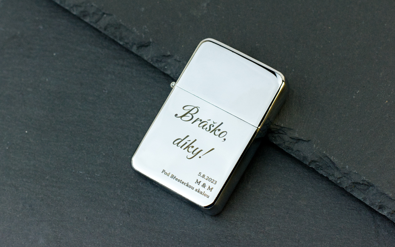 Obrázek galerie zapalovac gravirovani