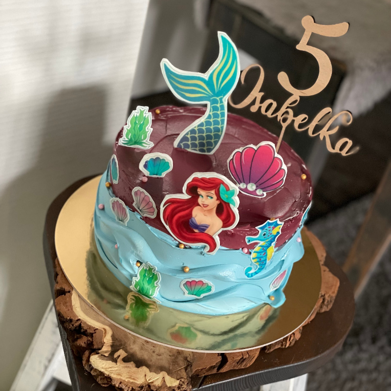 Zápich do dortu s textem na míru 6 Obrázek galerie zapich drevo isabel