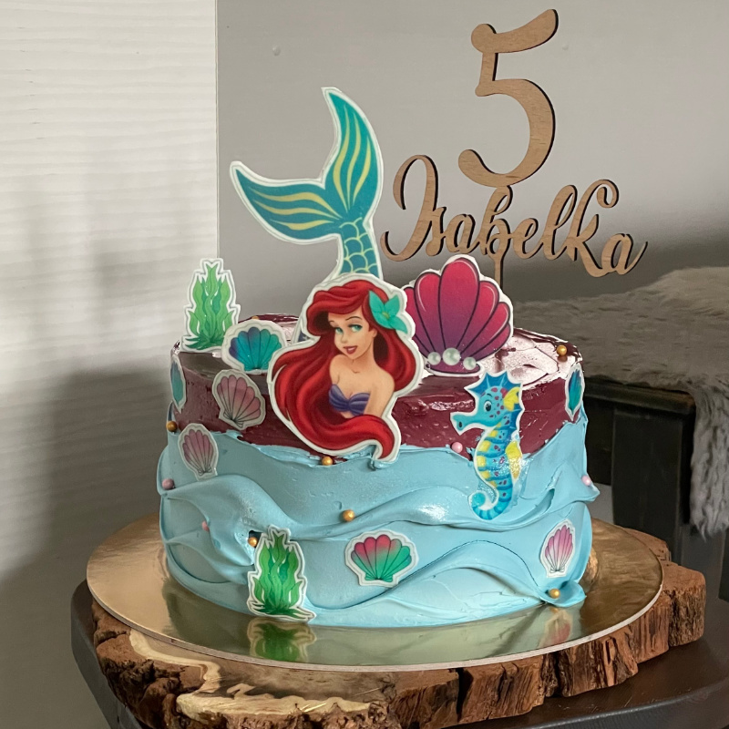 Zápich do dortu s textem na míru 7 Obrázek galerie zapich drevo isabel2