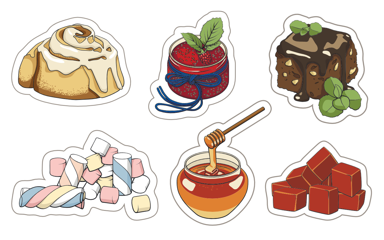 Polyesterové nálepky s vlastním návrhem i tvarem 3 Obrázek galerie orez nalepky2