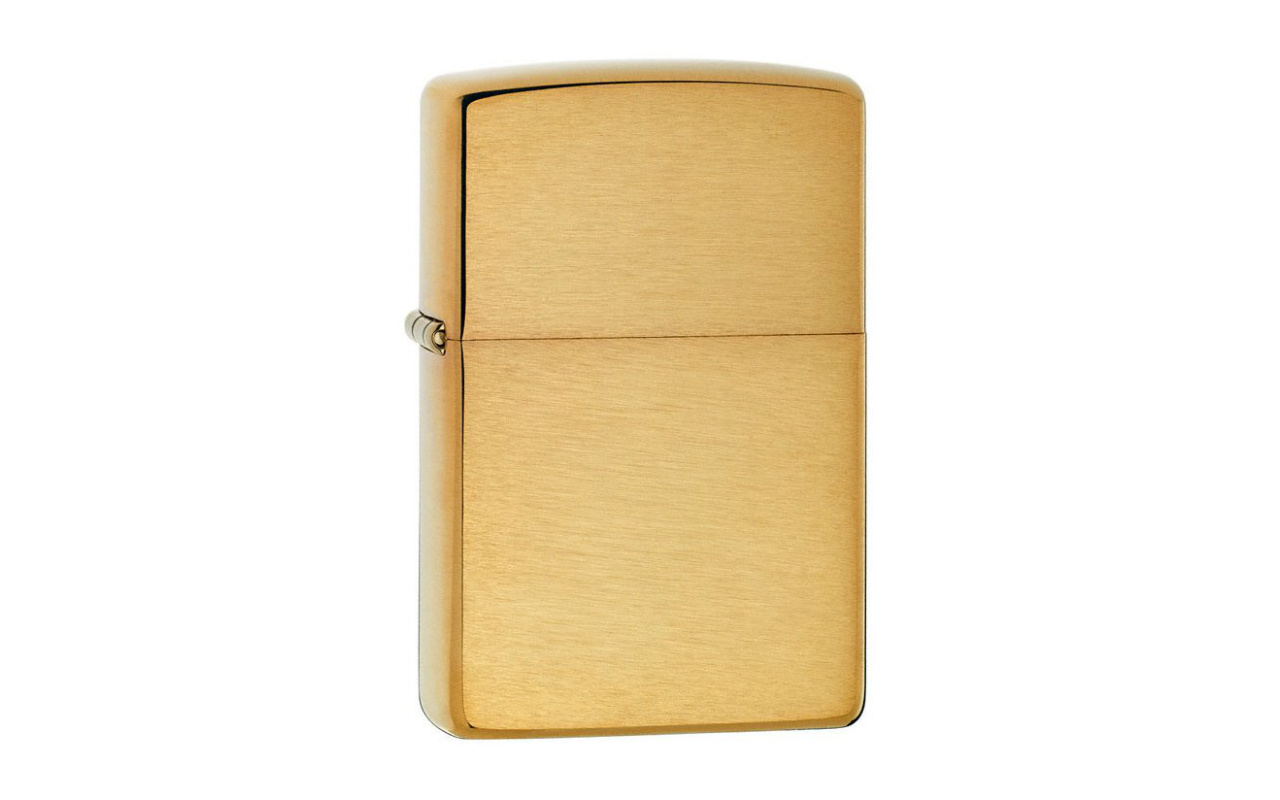 Obrázek galerie zapalovac zippo brushed brass1