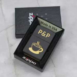 Zippo zapalovač Black Matte s gravírováním
