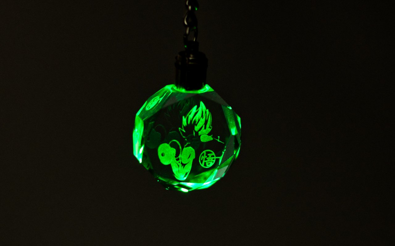 Skleněná LED klíčenka 2 Obrázek galerie svitici klicenka2