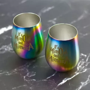 Nerezová holografická sklenice s vlastním návrhem