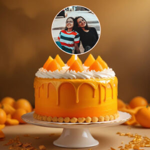 Kulatý zápich do dortu s fotkou na míru
