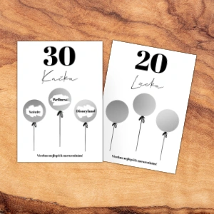 Vlastní narozeninový stírací los