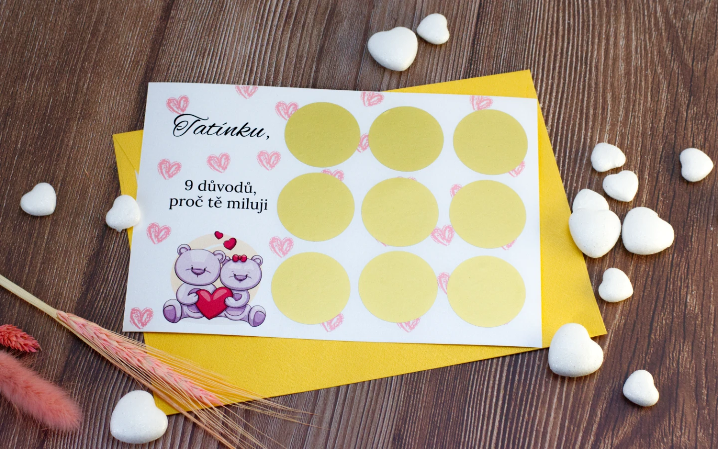 Valentýnský stírací los na míru 1 Obrázek galerie valentyn los