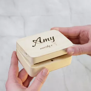 Dřevěná krabička s gravírováním