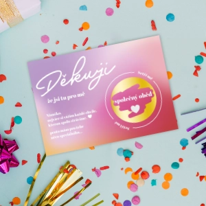 Děkovný stírací los na míru