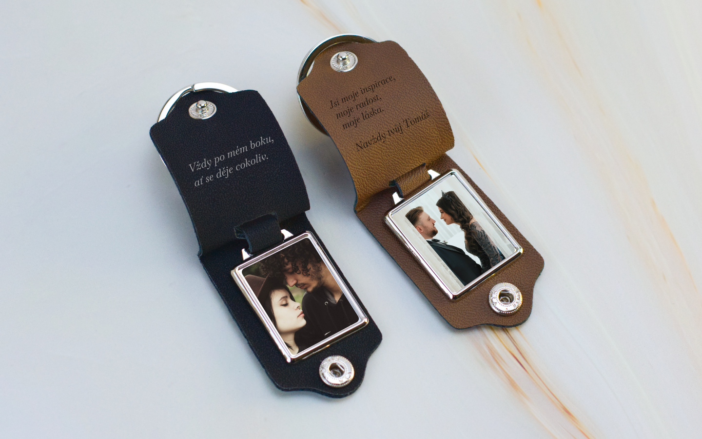 Klíčenka s vlastním gravírováním a fotkou 1 Obrázek galerie klicenka kozenka foto