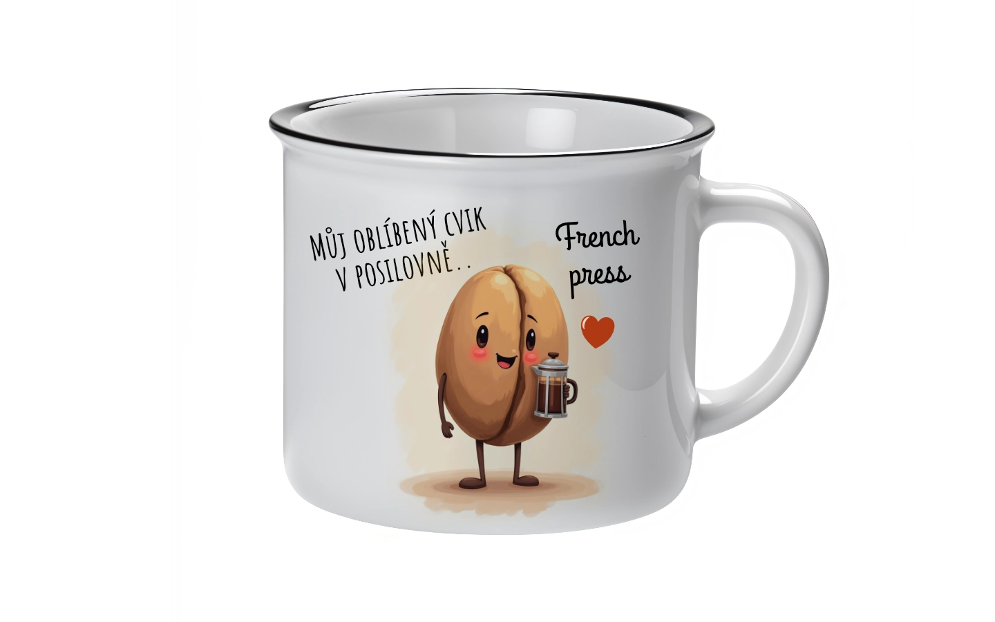 Keramický hrnek 300 ml s potiskem na míru 1 Obrázek galerie smaltovany hrnek300ml