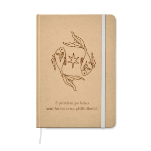 Kraft deník A5 s vlastním gravírováním