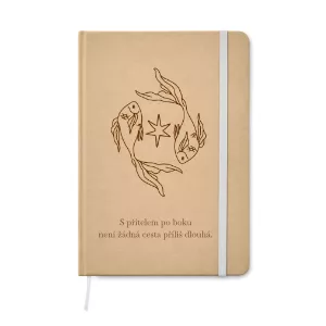 Kraft deník A5 s vlastním gravírováním
