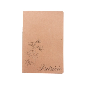 Kraftový poznámkový blok A6 s vlastním gravírováním