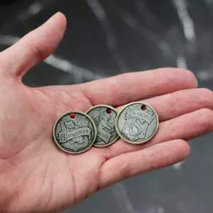 Kovová mince na klíče s vlastním gravírováním