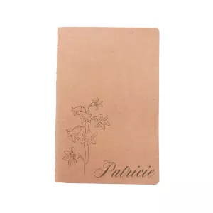 Kraftový poznámkový blok A6 s vlastním gravírováním