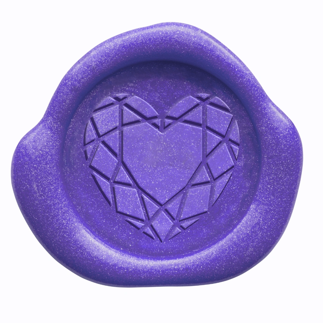 Pečetidlo drahokam srdce 1 Pečetidlo drahokam srdce