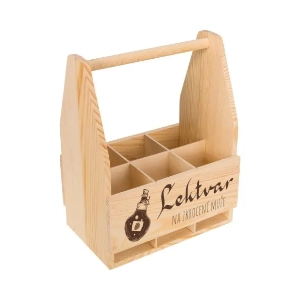 Dřevěný nosič na alkohol s vlastním gravírováním