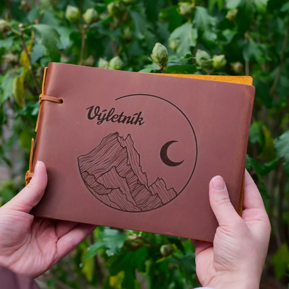 Kožený deník A5 Výletník