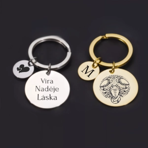 Kulaté přívěsky s vlastním gravírováním