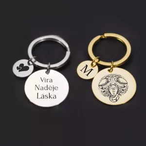 Kulaté přívěsky s vlastním gravírováním