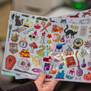 Magické holografické samolepky