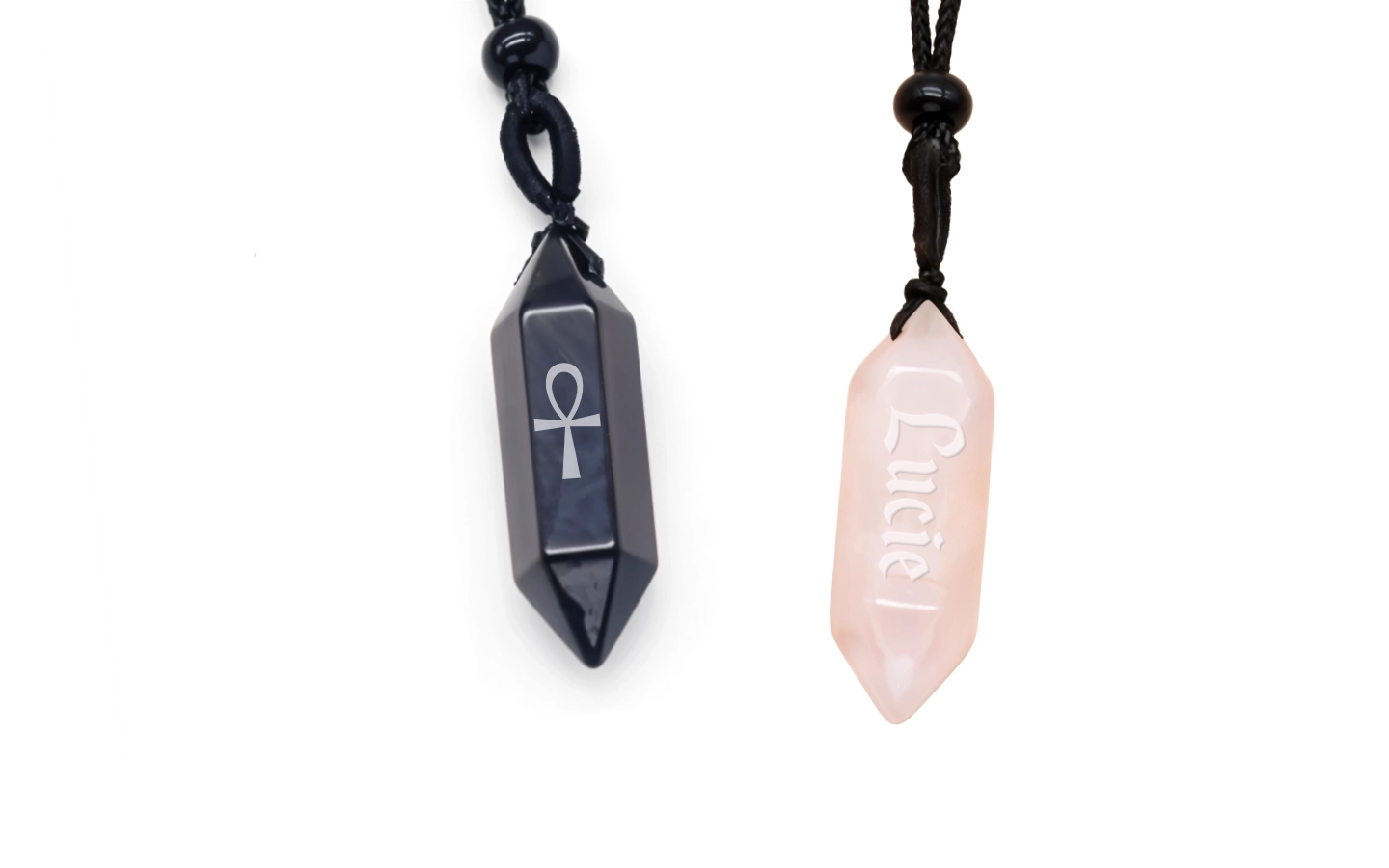 Náhrdelník s přírodním kamenem a vlastním gravírováním 1 Obrázek galerie onyx nahrdelnik2