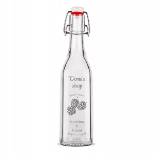 Skleněná láhev s gravírováním na míru