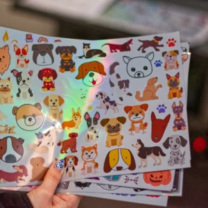 Holografické samolepky - Psi