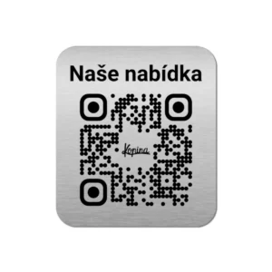 Cedulka s vlastním QR kódem a textem
