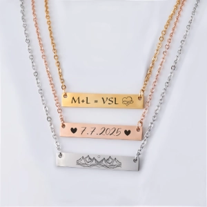 Náhrdelník s destičkou a vlastním gravírováním