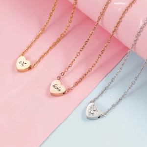 Náhrdelník srdce s vlastním gravírováním